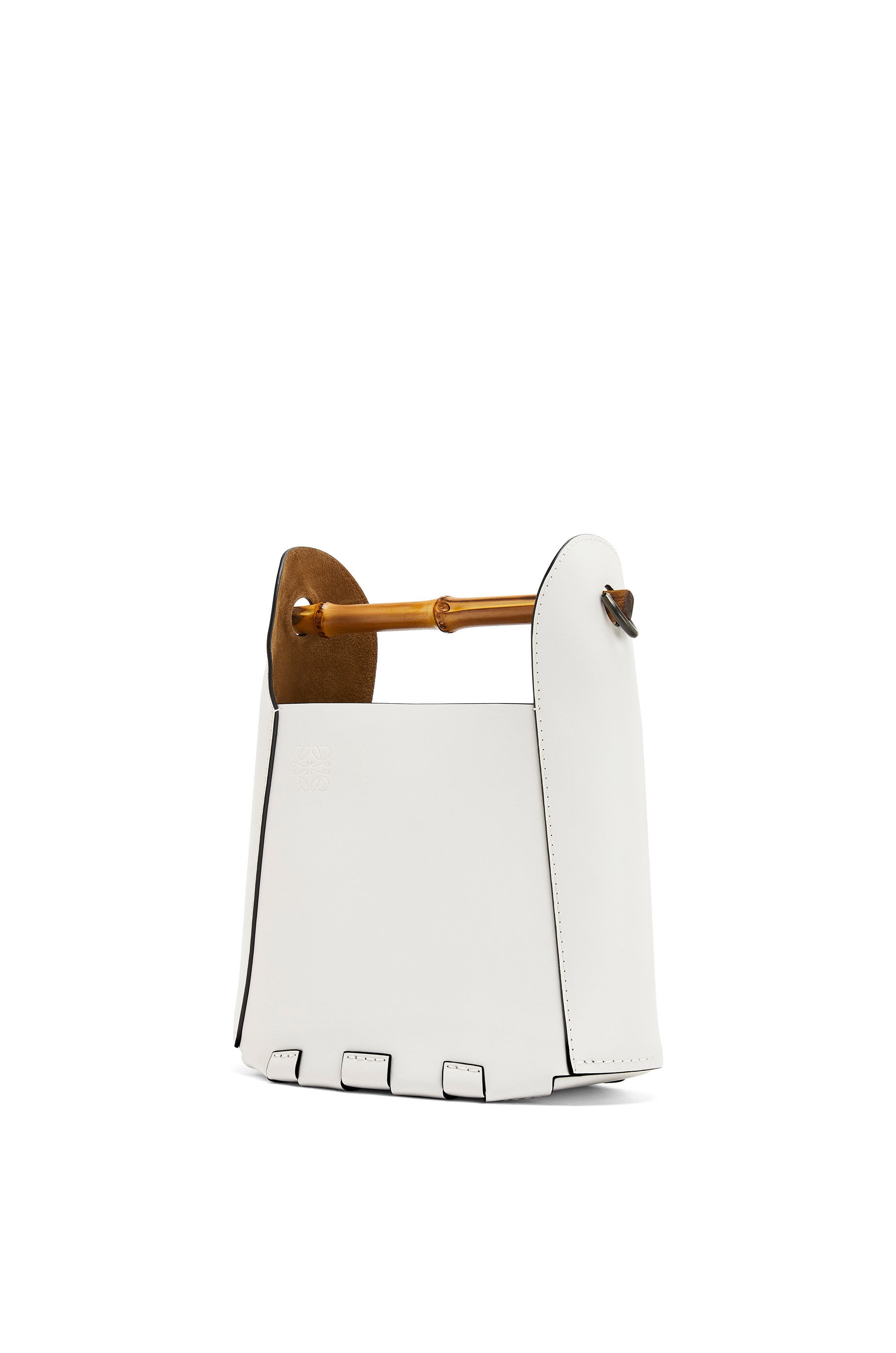 Bamboo bucket bag in calfskin - 3