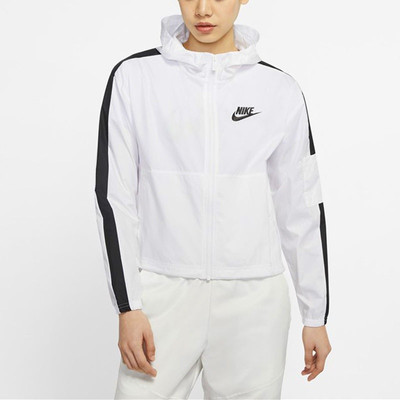 Nike (WMNS) Nike Sportswear Sun Protection Hooded Jacket White CJ7345-100 outlook