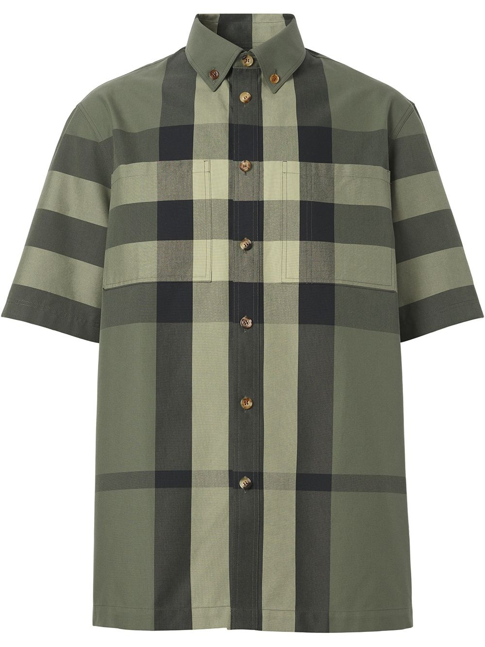 Vintage Check cotton button-down shirt - 1