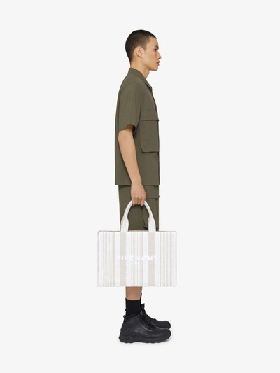 Givenchy GIVENCHY TOTE BAG IN COTTON TOWELLING WITH STRIPES outlook