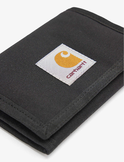 Carhartt Alec logo-patch recycled-polyester wallet outlook