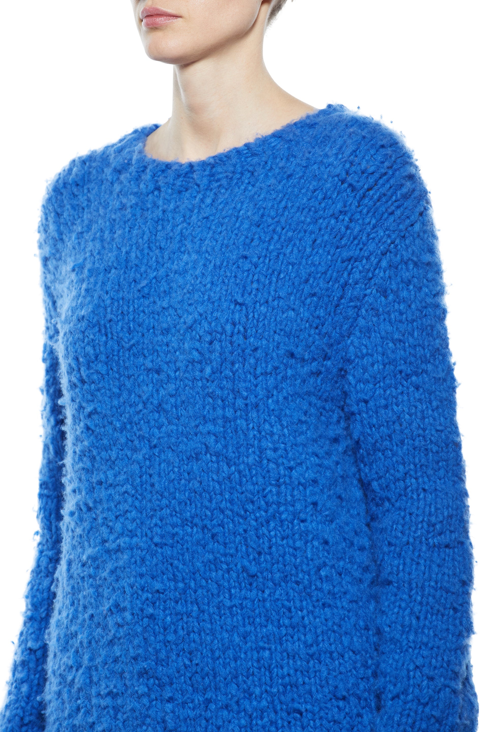 Lawrence Sweater in Cobalt Welfat Cashmere - 5