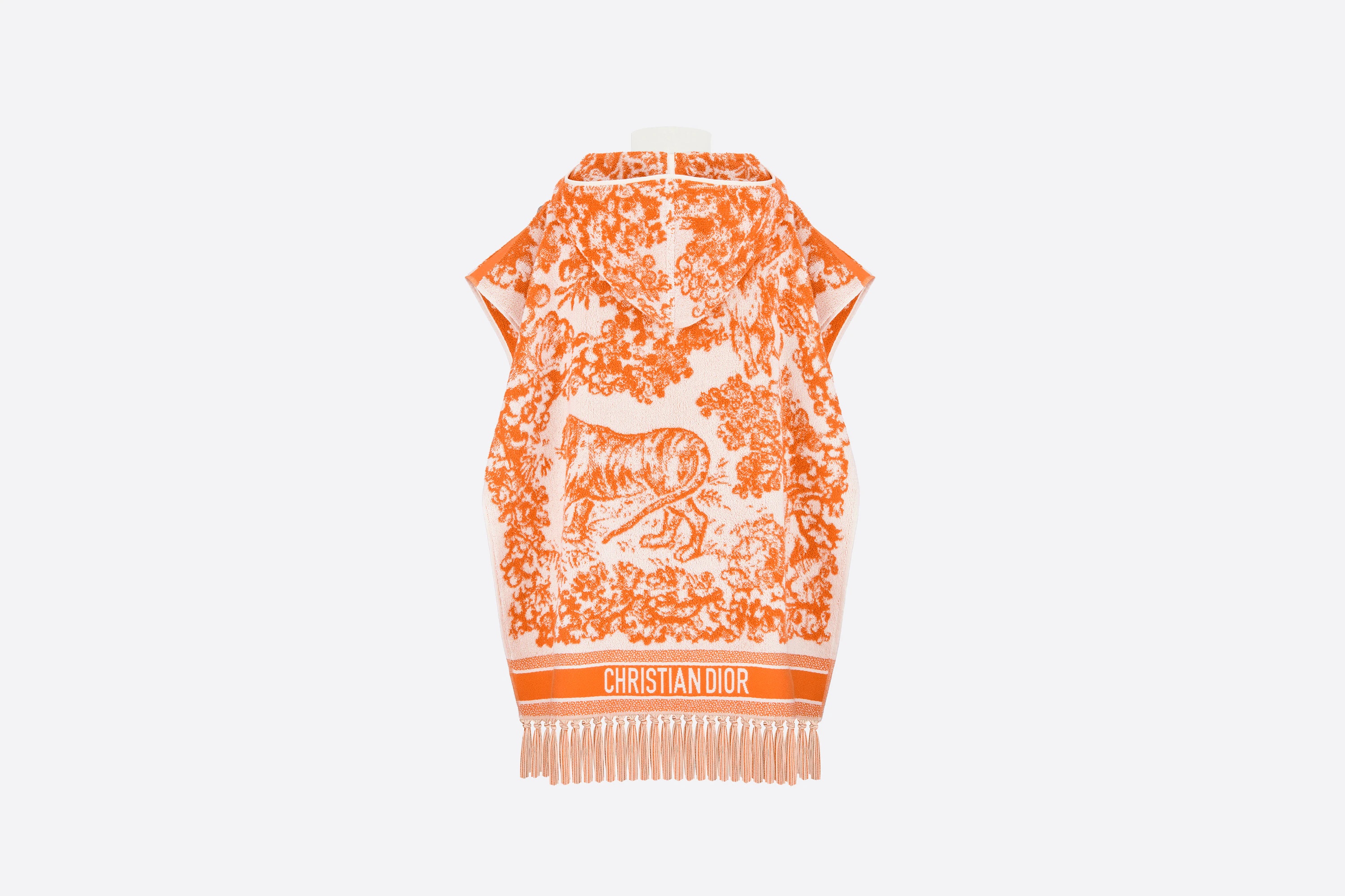 Toile de Jouy Sauvage Hooded Poncho - 2
