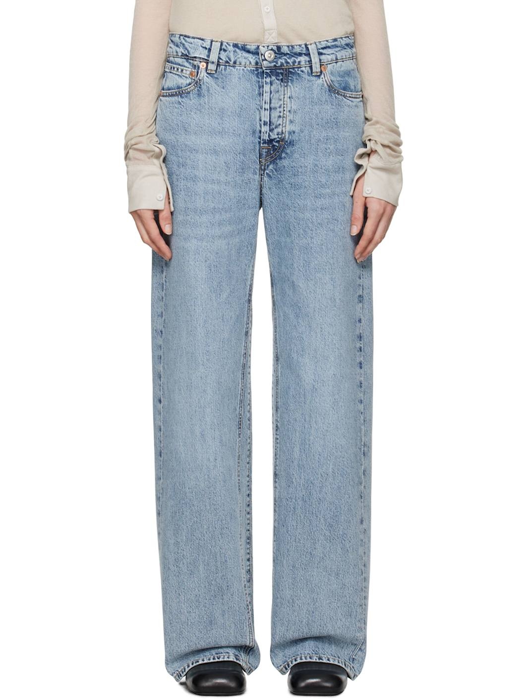 Blue Treble Cut Jeans - 1