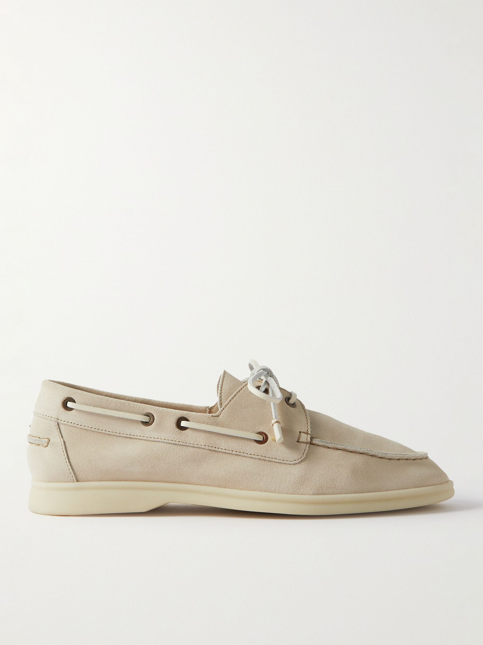 Sea-Sail Walk Suede Boat Shoes Off-white - 1