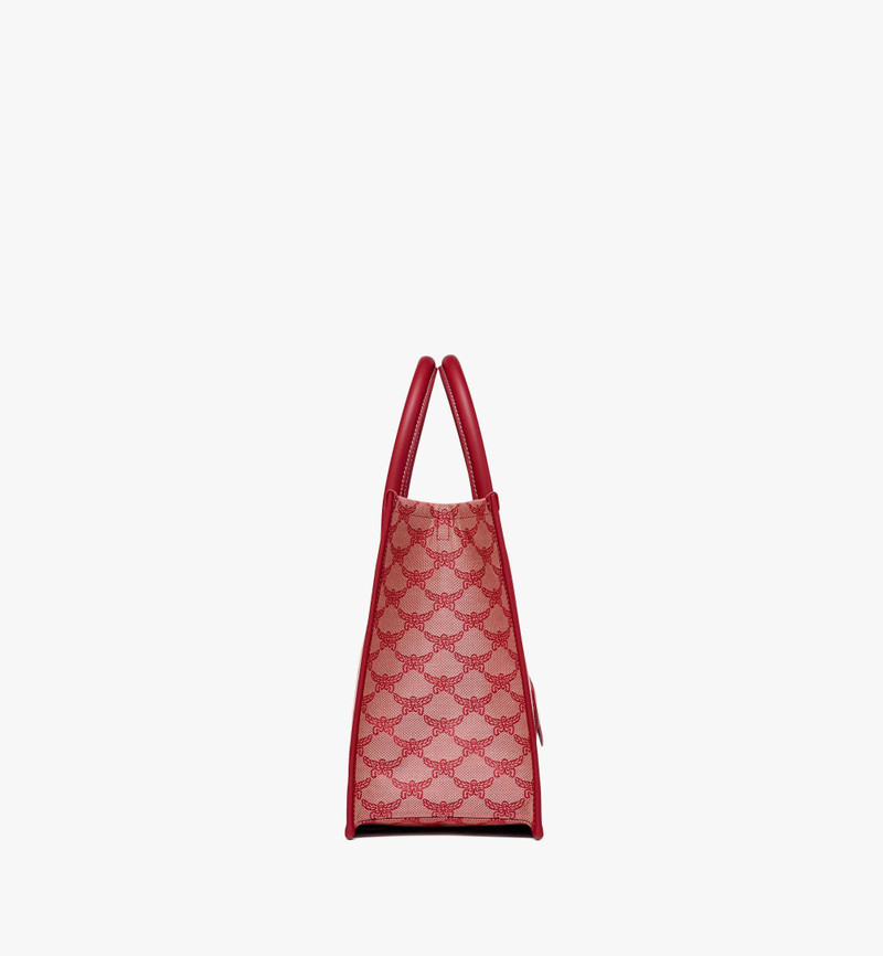 MCM Himmel Tote in Lauretos Jacquard outlook
