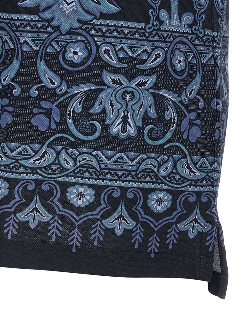 Press paisley geometric print polo shirt 3