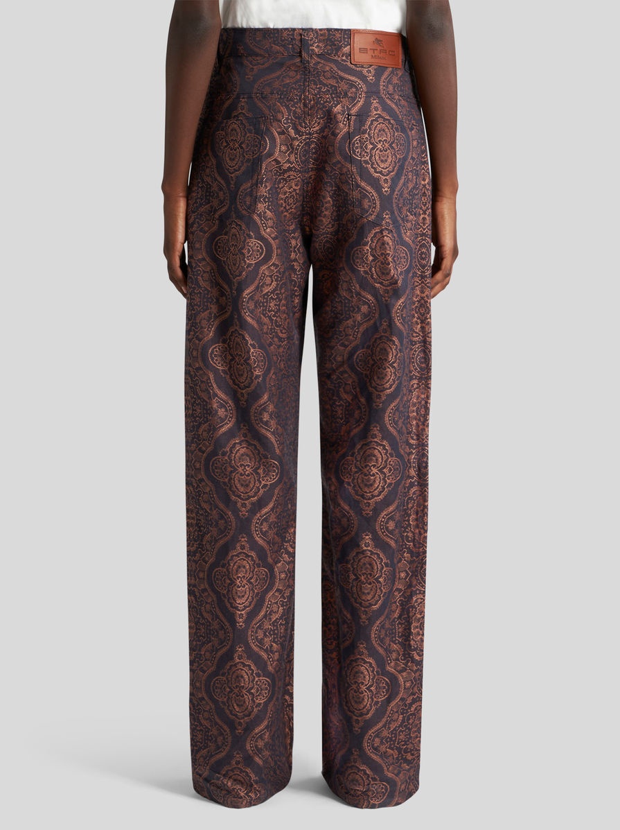 BAGGY JACQUARD JEANS - 5