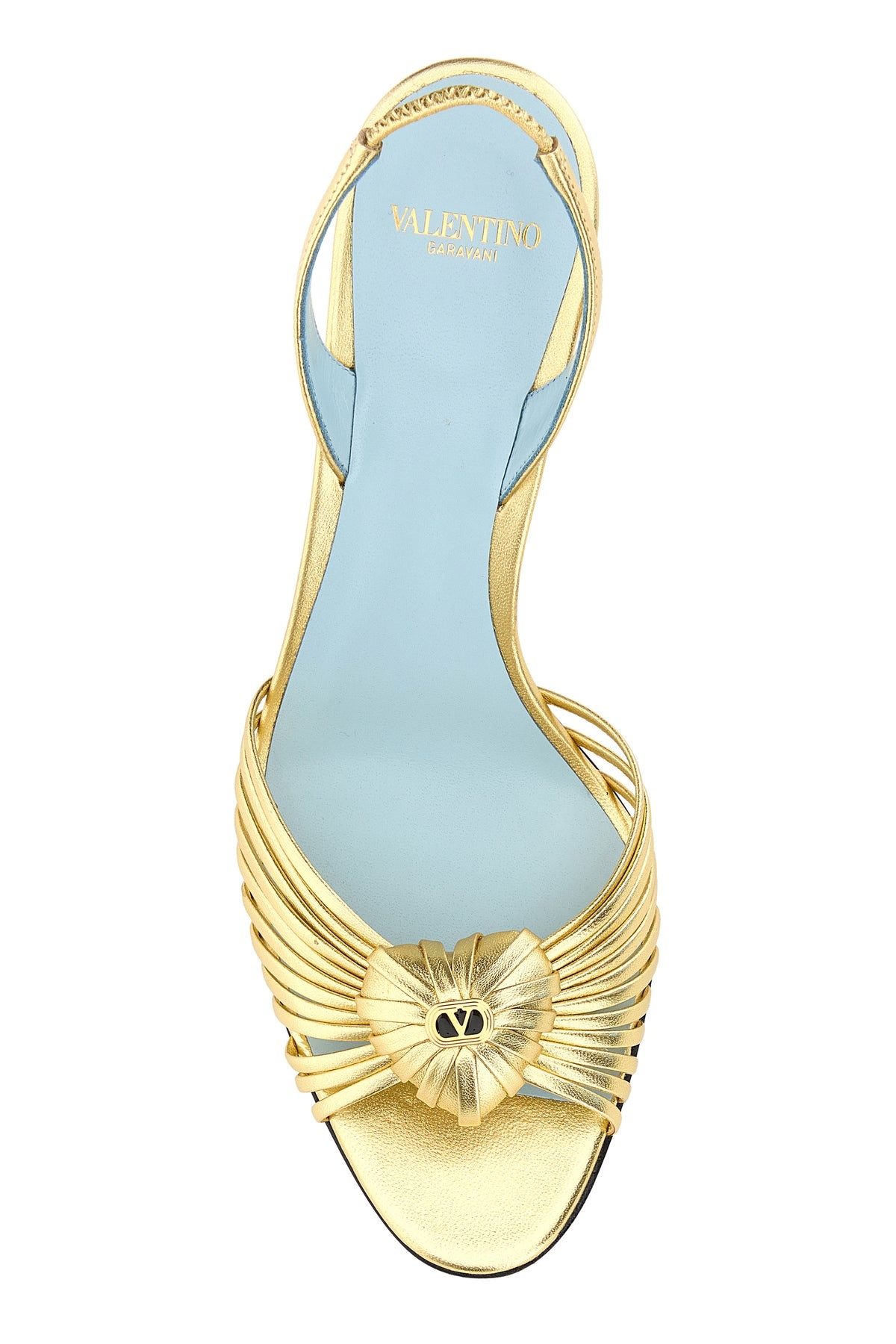 Gold leather Royal sandals - 4