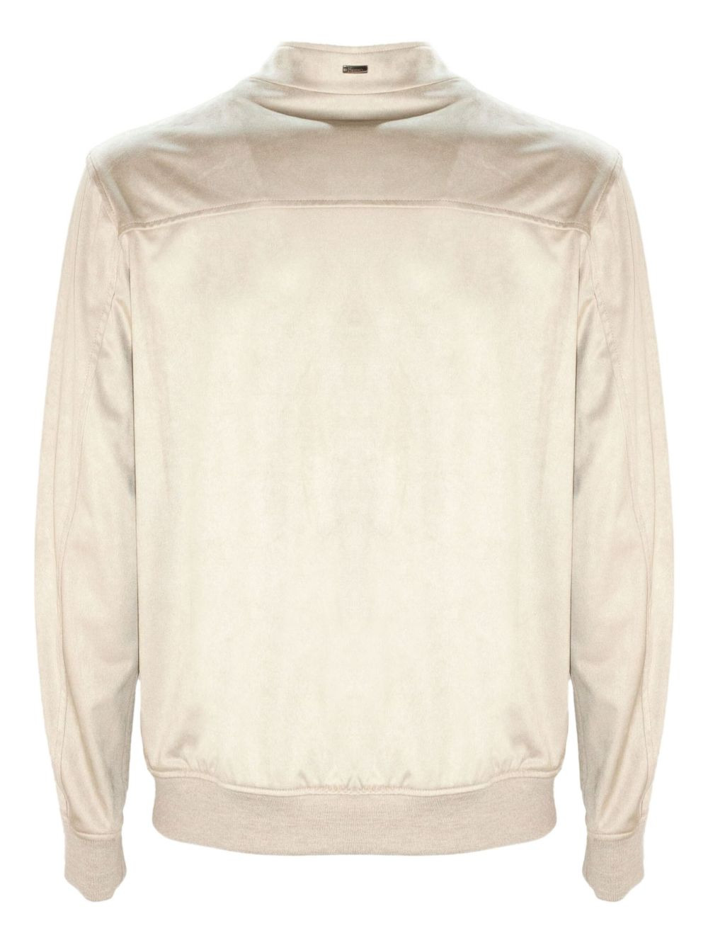 stand-collar welt-pocket bomber jacket - 2
