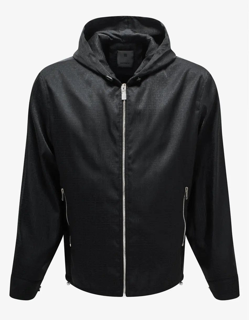 Givenchy Black 4G Logo Jacquard Windbreaker - 1