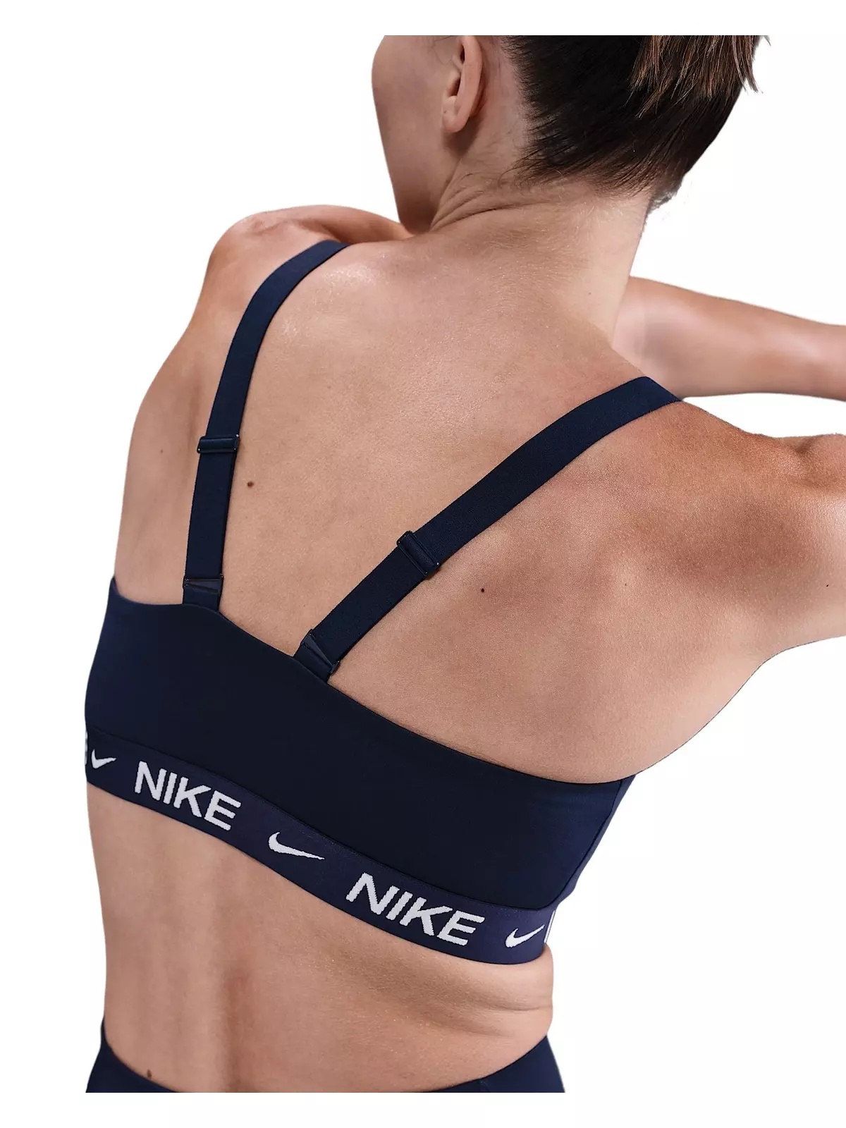 Women's Indy Medium Support Padded Adjustable Sports Bra -Navy - 2