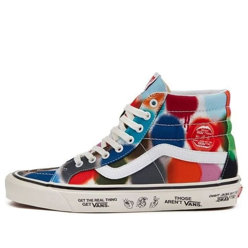 Vans SK8-Hi Wear-resistant Non-Slip Casual Skateboarding Shoes MULTI-COLOR VN0A38GF9XQ - 1