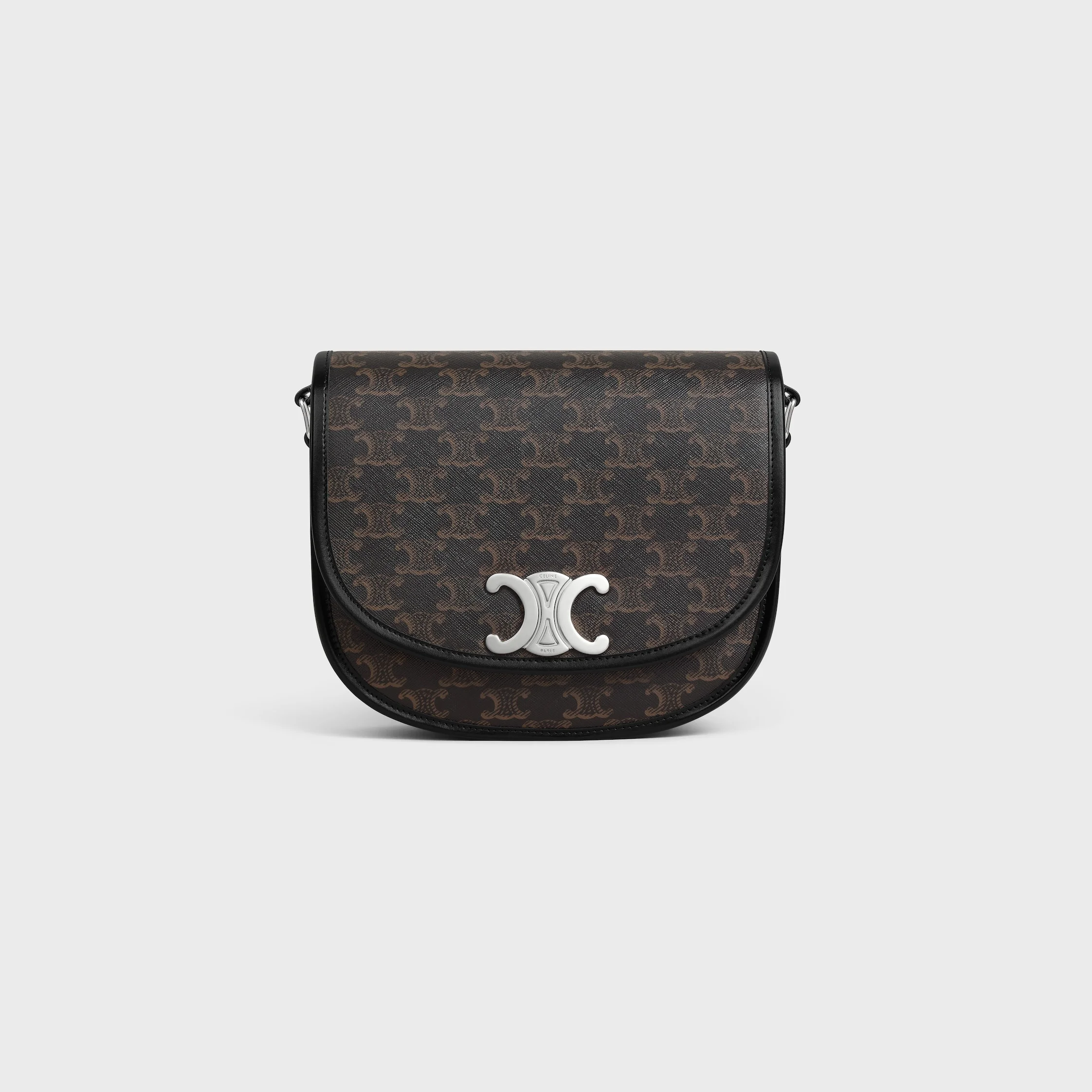 MEDIUM BESACE TRIOMPHE IN TRIOMPHE CANVAS AND CALFSKIN - 1