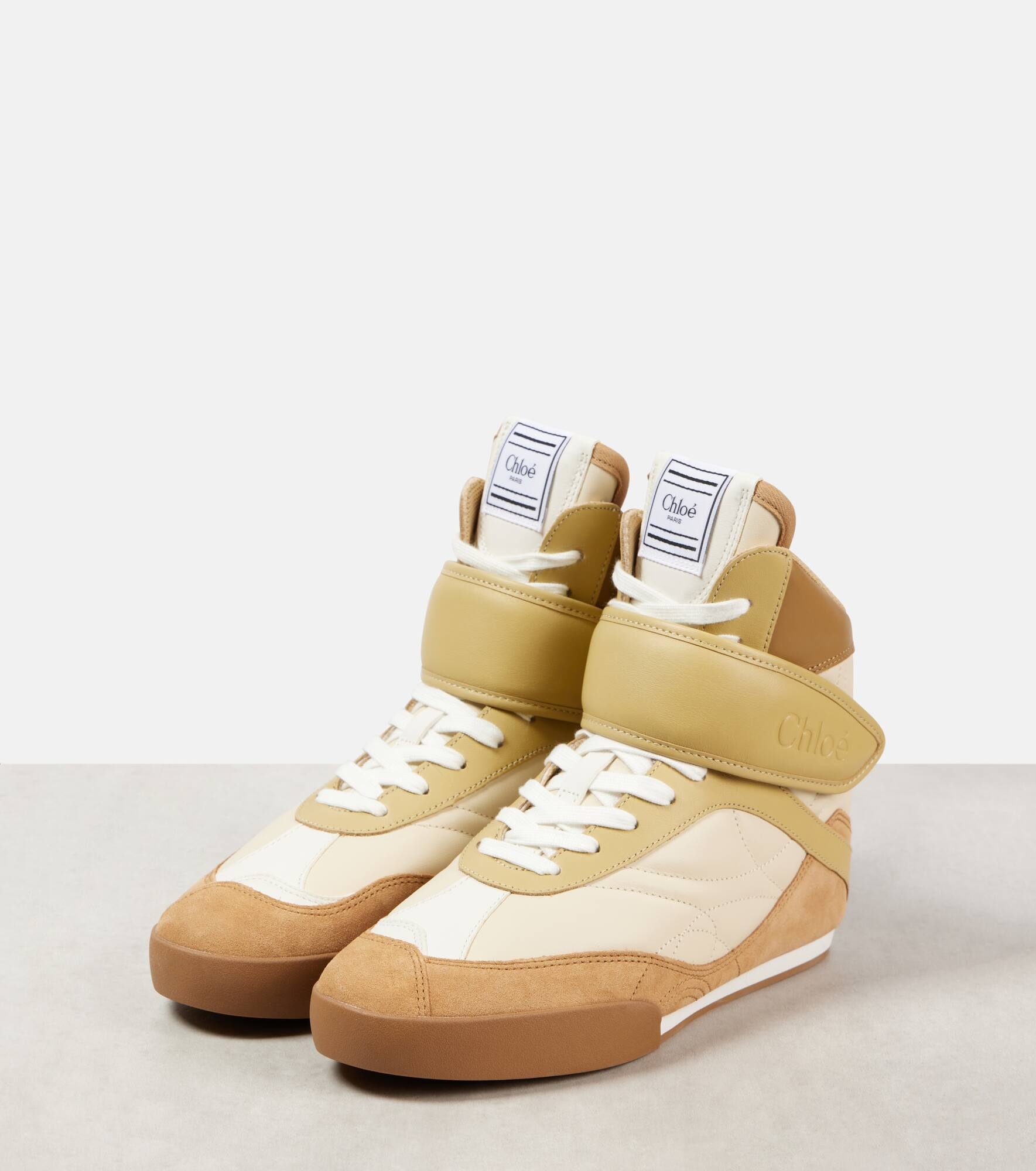Chloé Kick high-top leather sneakers - 4
