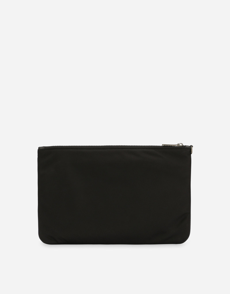 Nylon pouch with rubberized logo 3