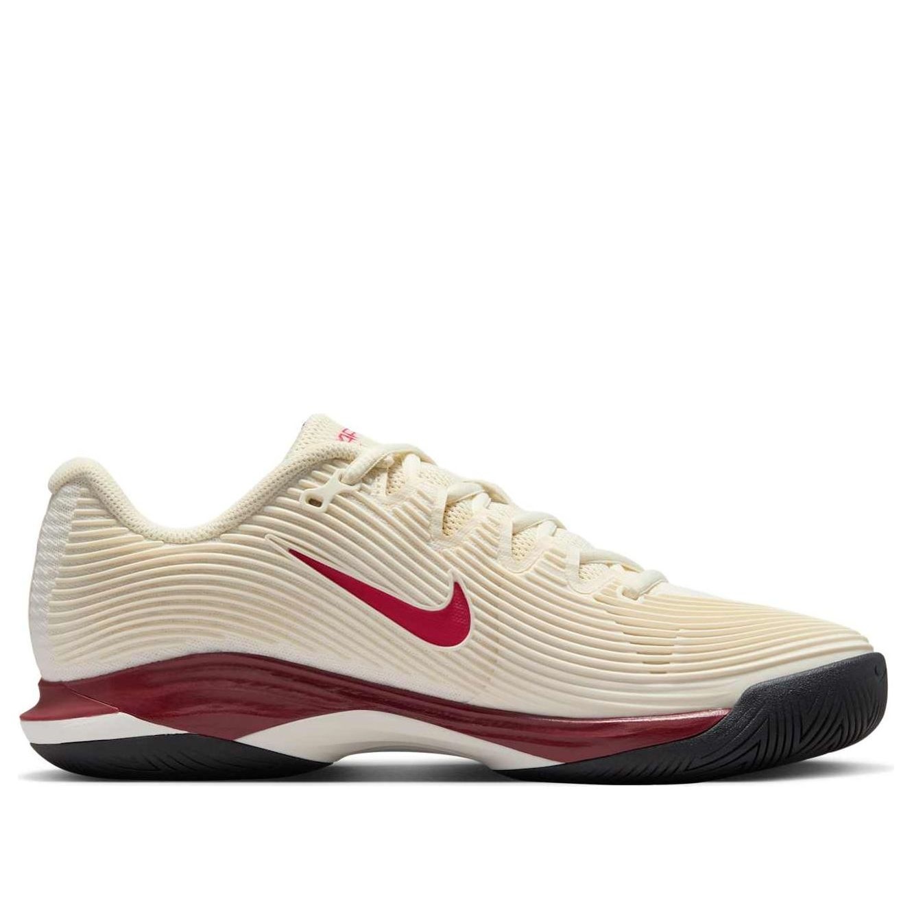 (WMNS) Nike Court Air Zoom Vapor 12 HC 'Pale Ivory Rush Pink Team Red' FV5554-104 - 2