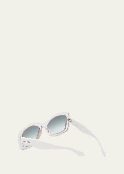 Alaïa Two-Tone Acetate Butterfly Sunglasses outlook