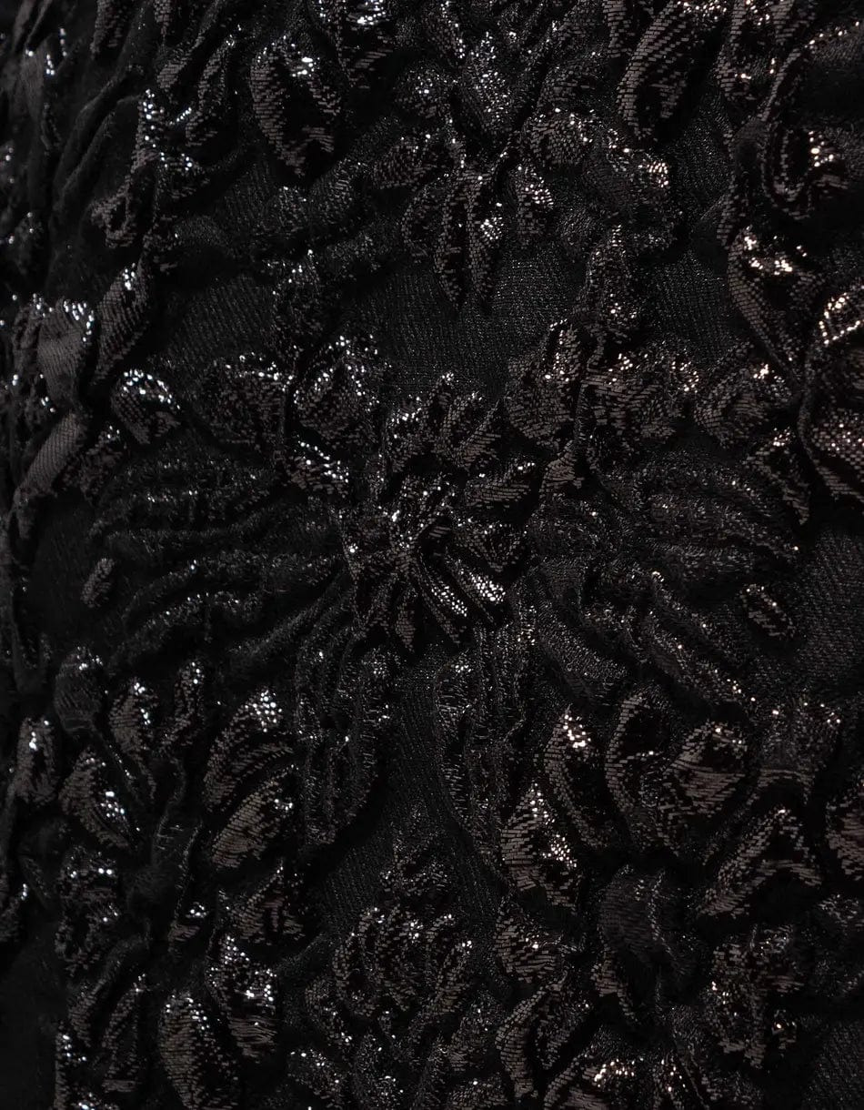 Valentino Black Nylon Brocade Jacket - 8