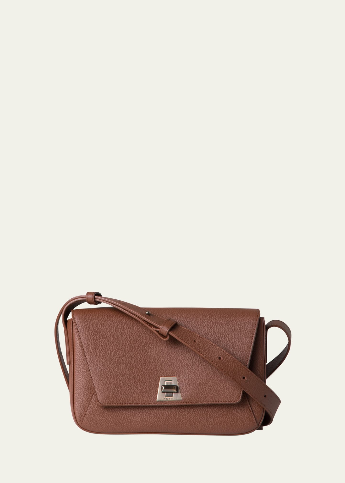 Anouk Lite Flap Leather Crossbody Bag - 1