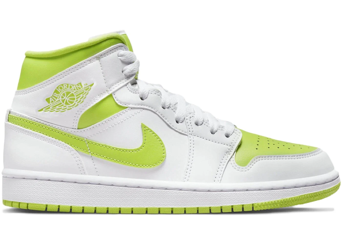 Jordan 1 Mid White Lime (W) - 1