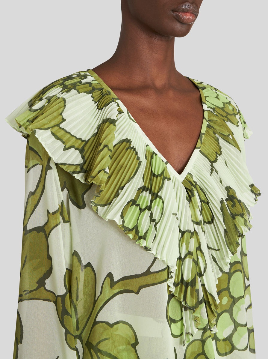 TOP WITH PLEATED RUFFLE - 3