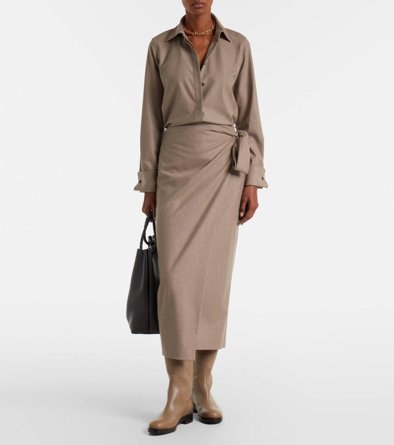 Max Mara Cashmere and leather knee-high boots outlook