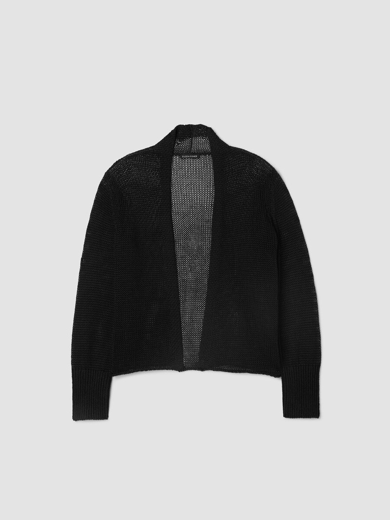 Organic Linen Cotton Cropped Cardigan 1