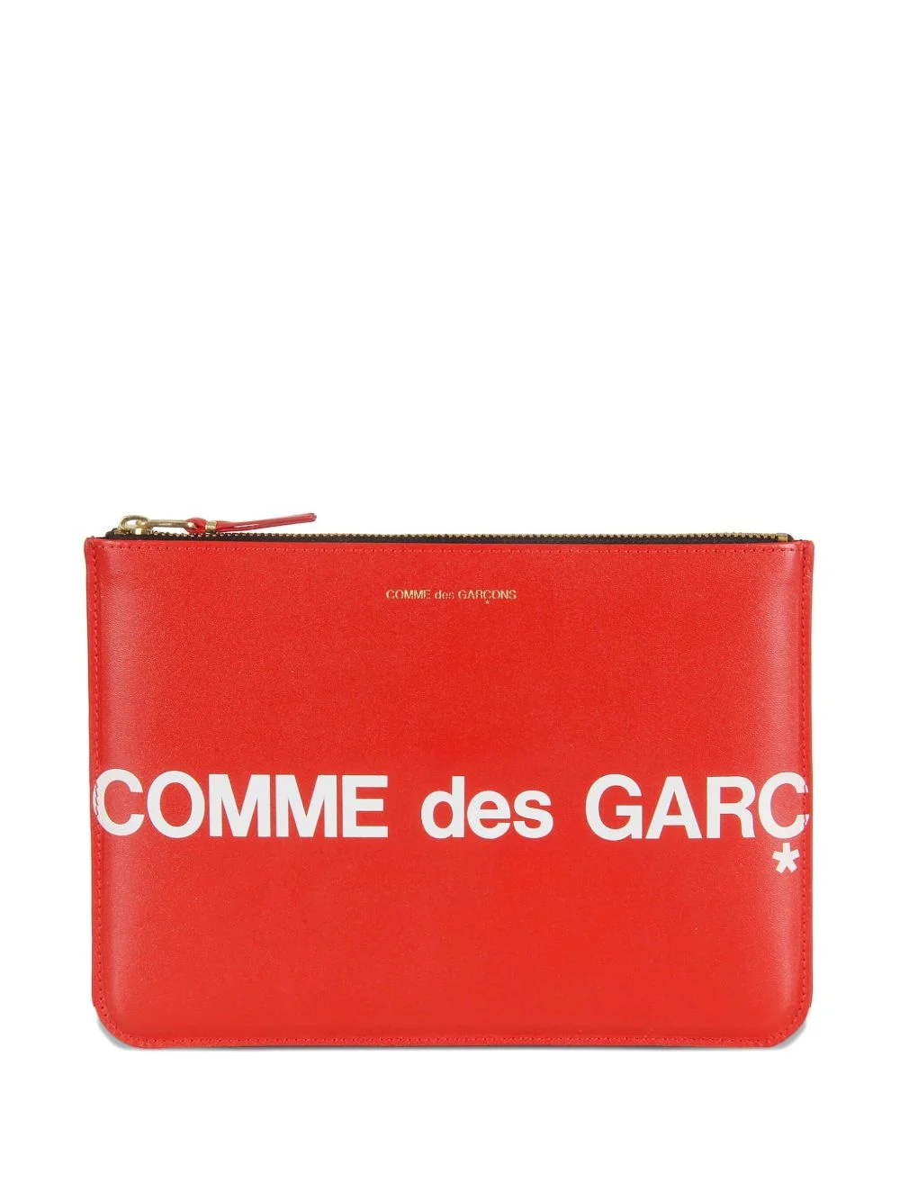 logo zip clutch bag - 1