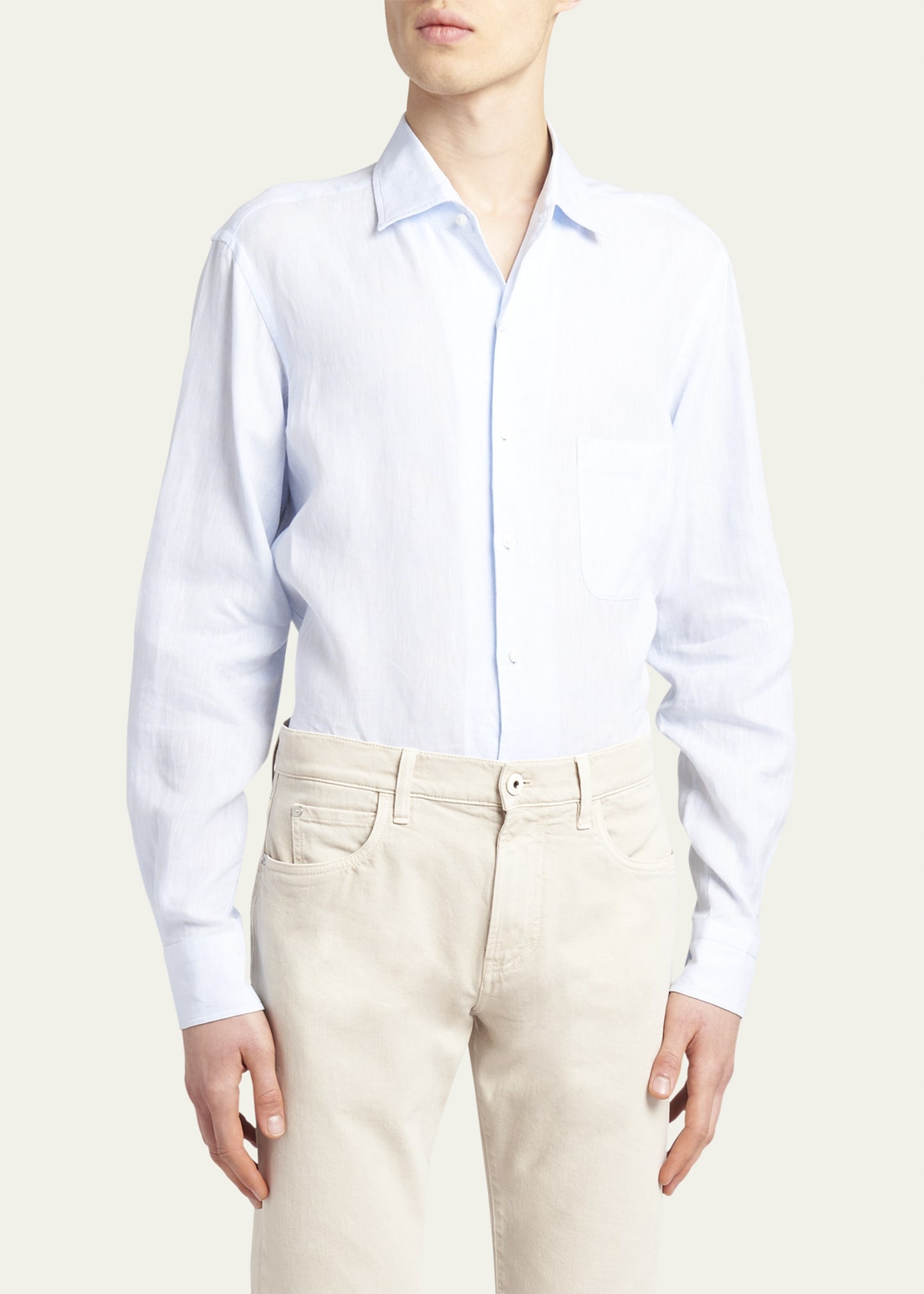 Men's Andrew Long-Sleeve Linen Shirt - 4