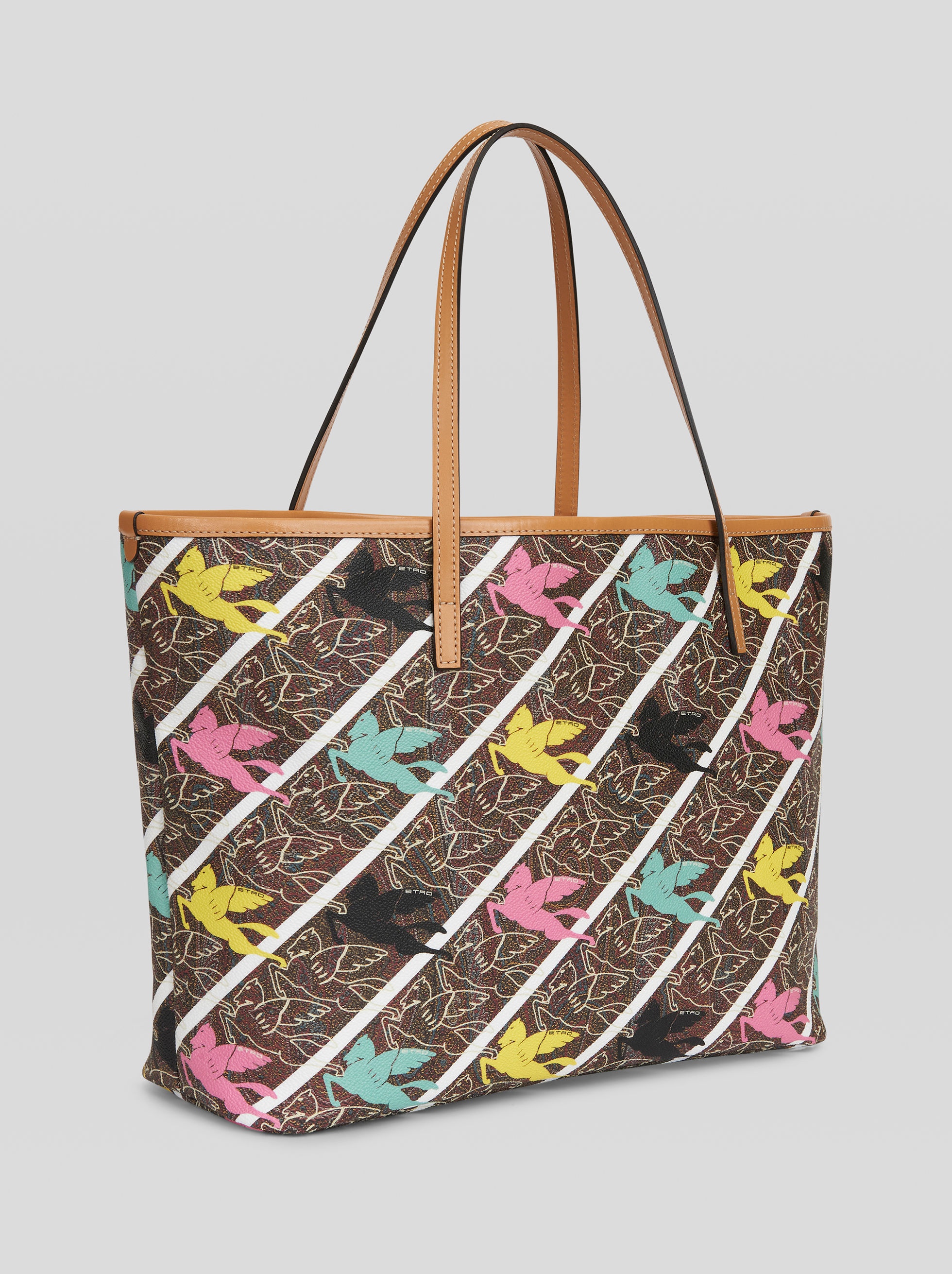 PAISLEY SHOPPING BAG WITH PEGASO - 5