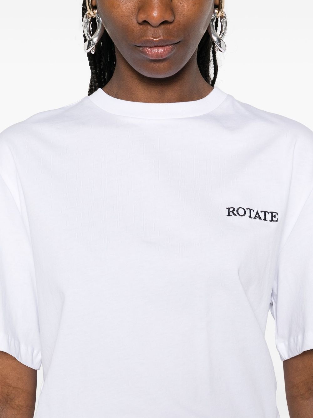 logo-embroidered T-shirt - 5