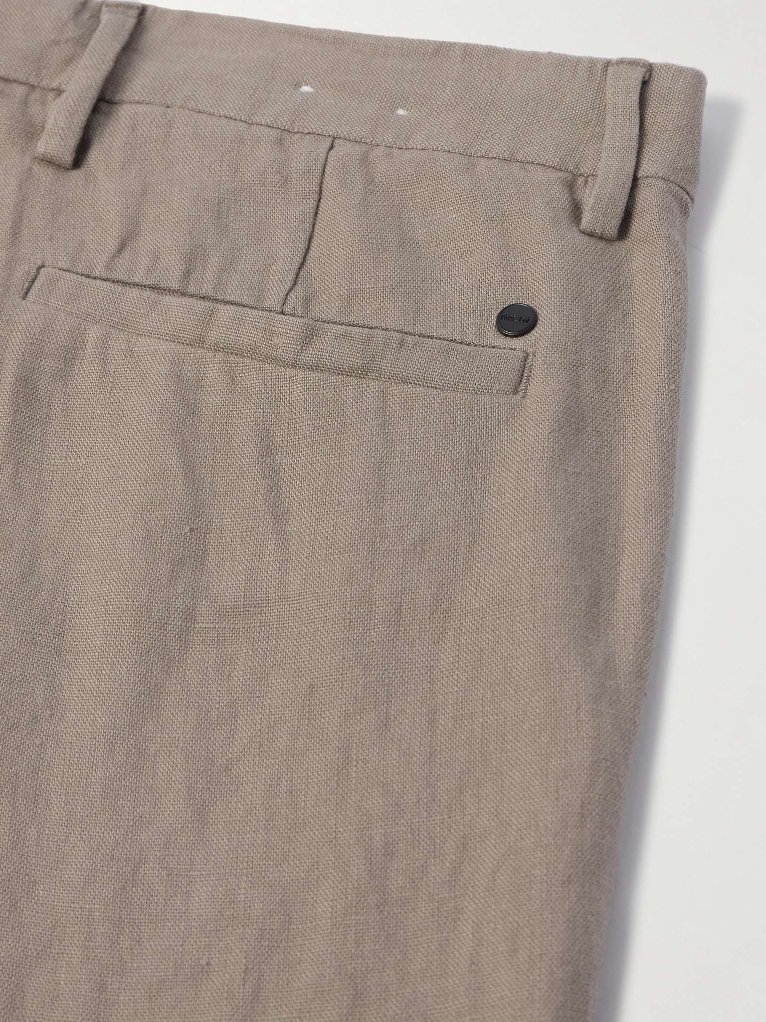 Theo 1454 Tapered Linen Trousers - 5