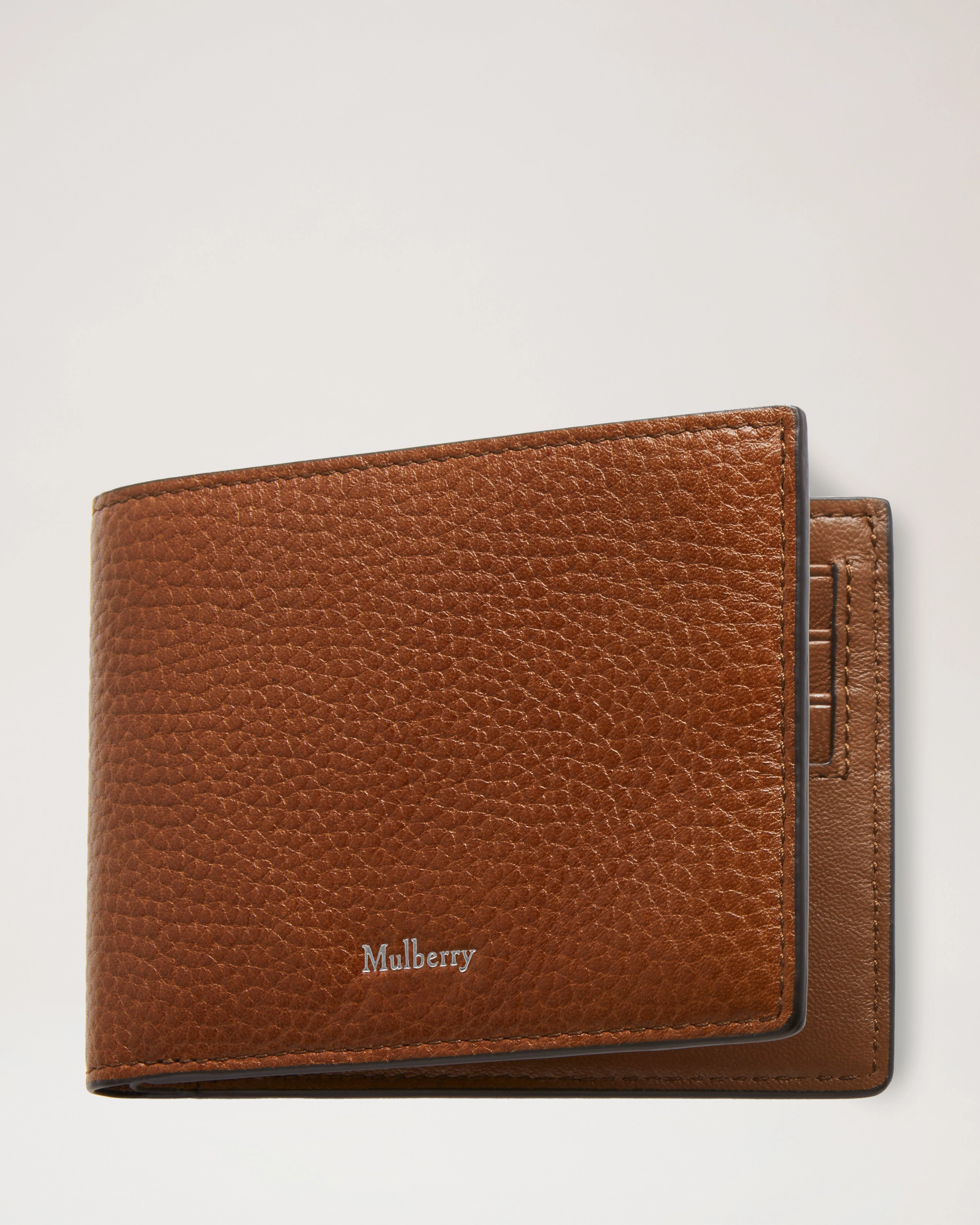 8 Card Wallet Oak Two-Tone Small Classic Grain - 1