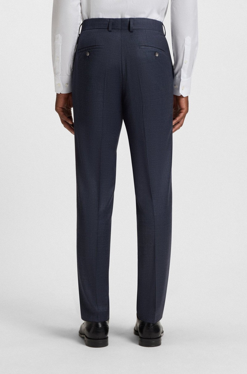 THREE-PIECE SLIM-FIT SUIT IN PATTERNED STRETCH WOOL 7
