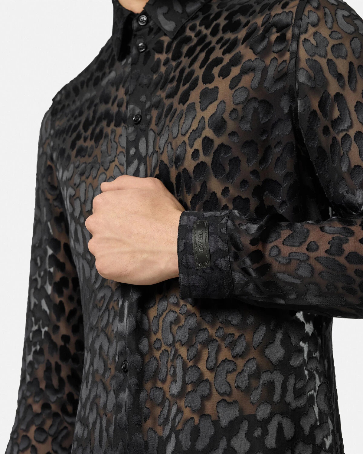 Leopard Devoré Silk-Blend Shirt - 3