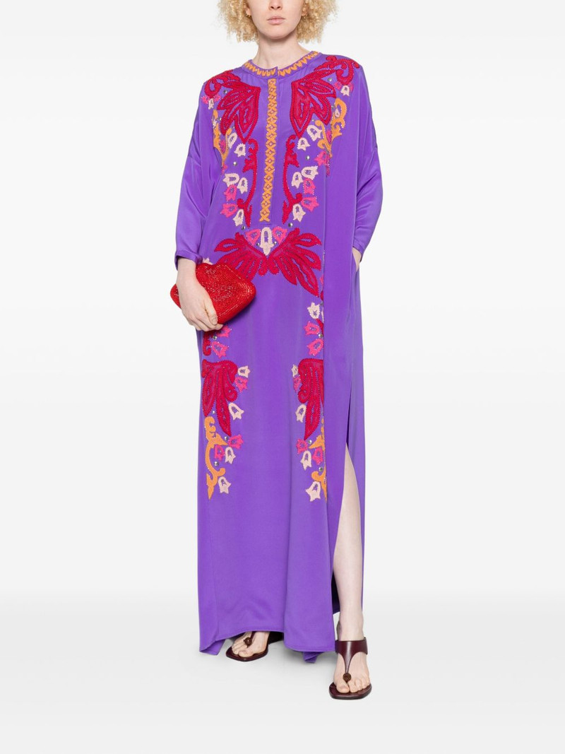 PUCCI embroidered silk maxi dress outlook