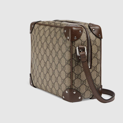 GUCCI GG shoulder bag with leather details outlook