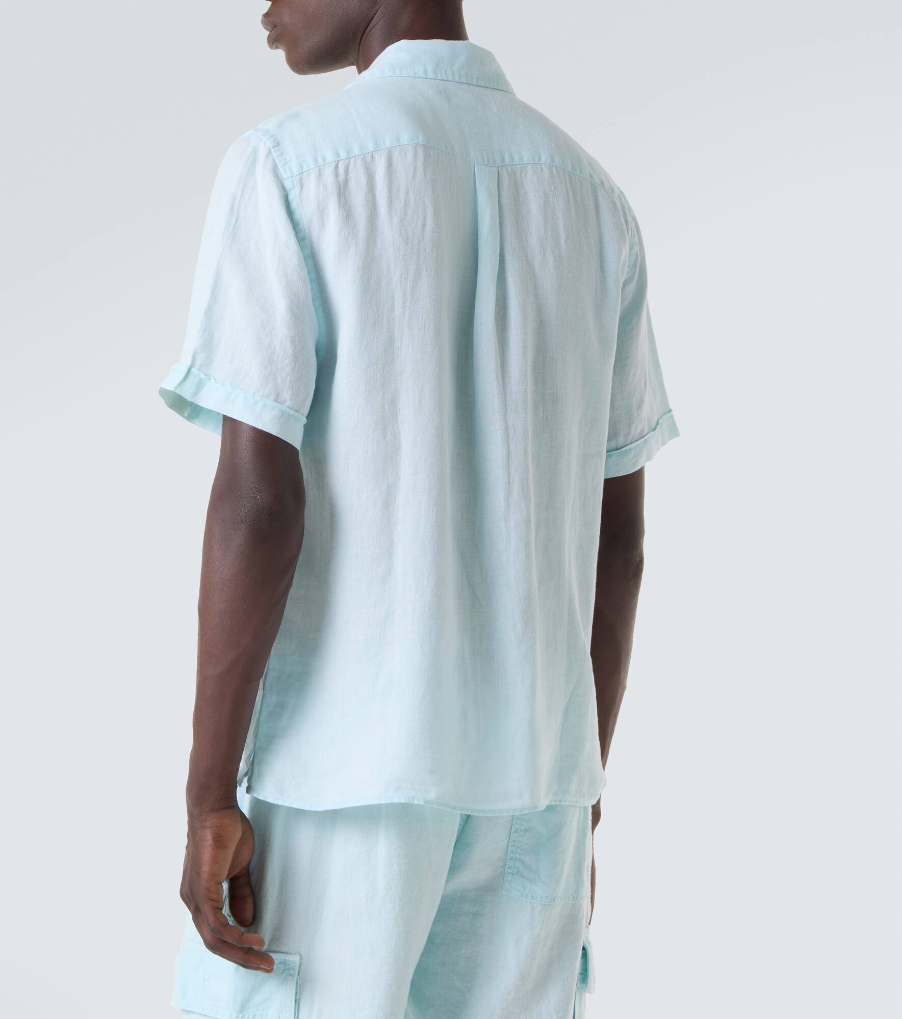 Linen bowling shirt - 4