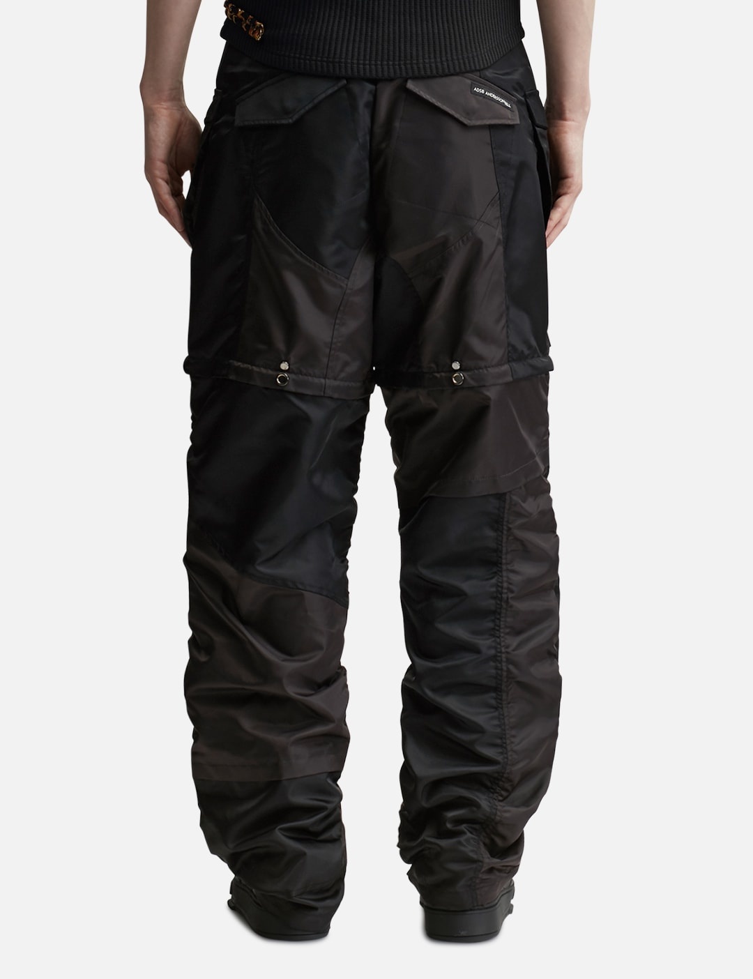 DETACHABLE PATCHWORK CARGO PANTS - 6