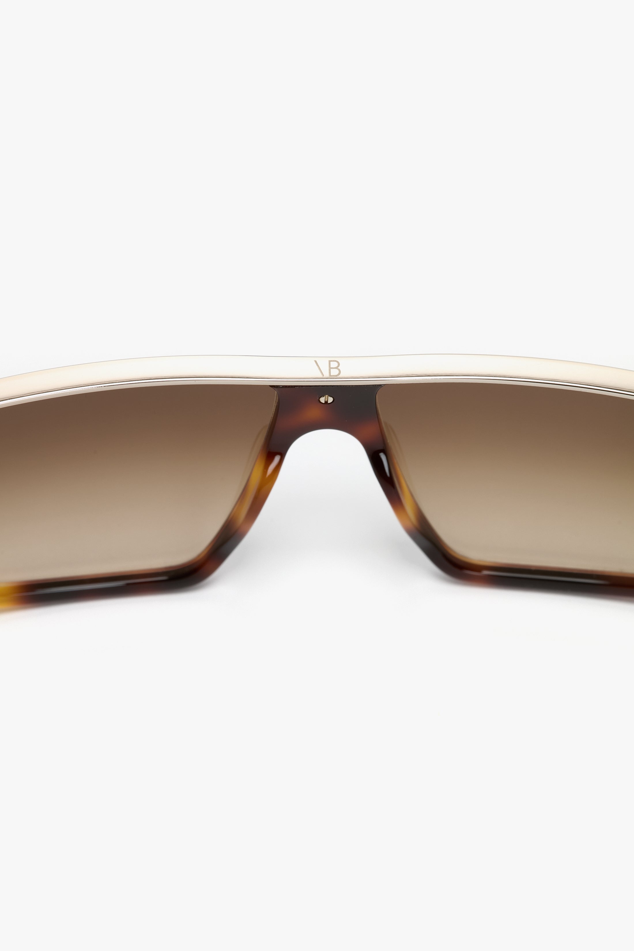 Flat Top Visor Sunglasses In Tortoise - 6