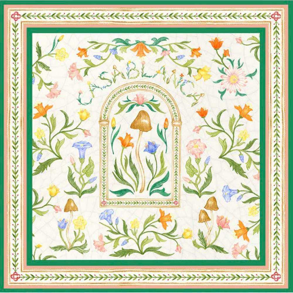 L'Arche Fleurie Large Silk Scarf | Casablanca Paris - 1