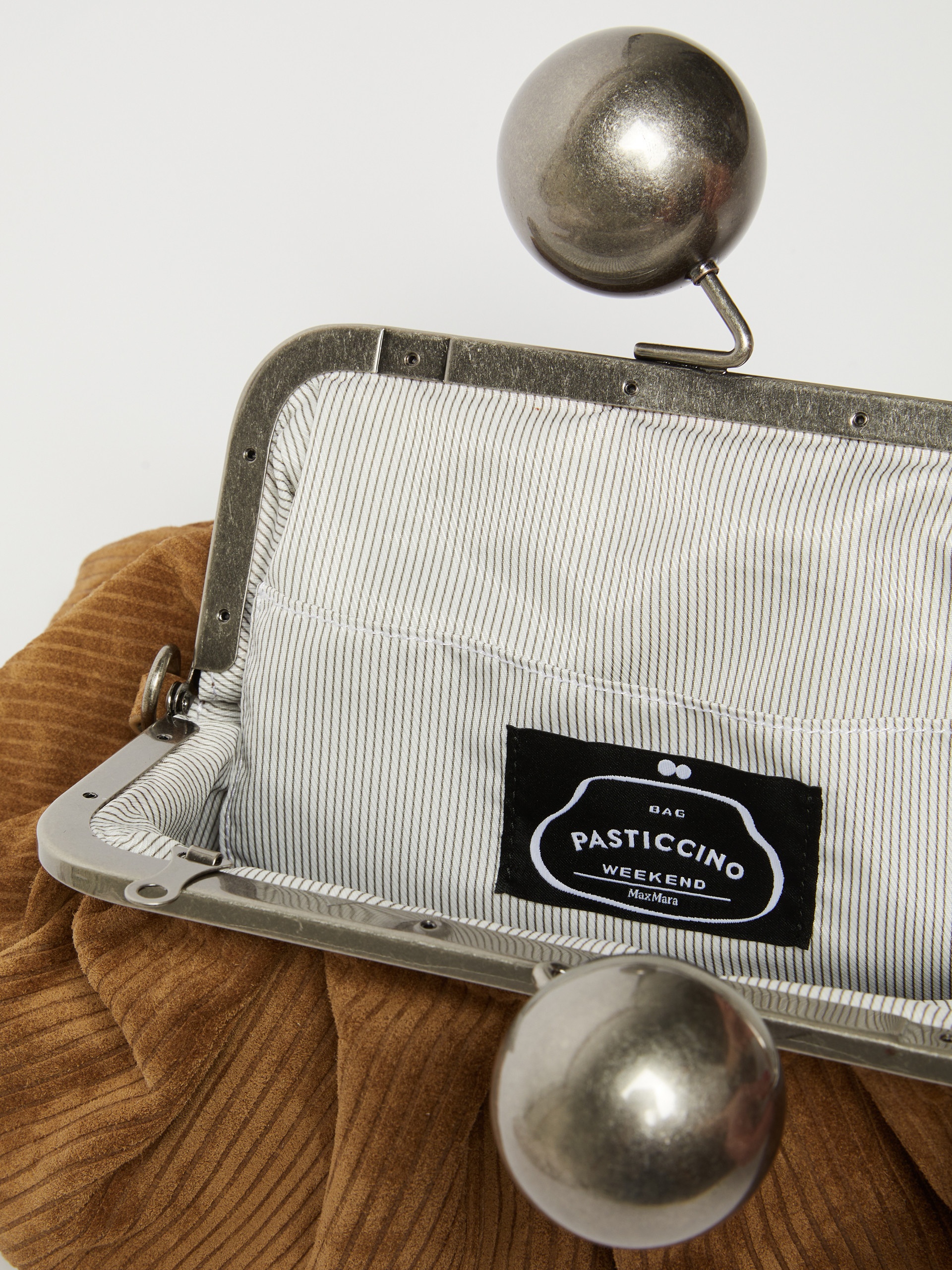 DESTINO Medium ribbed suede Pasticcino Bag - 6