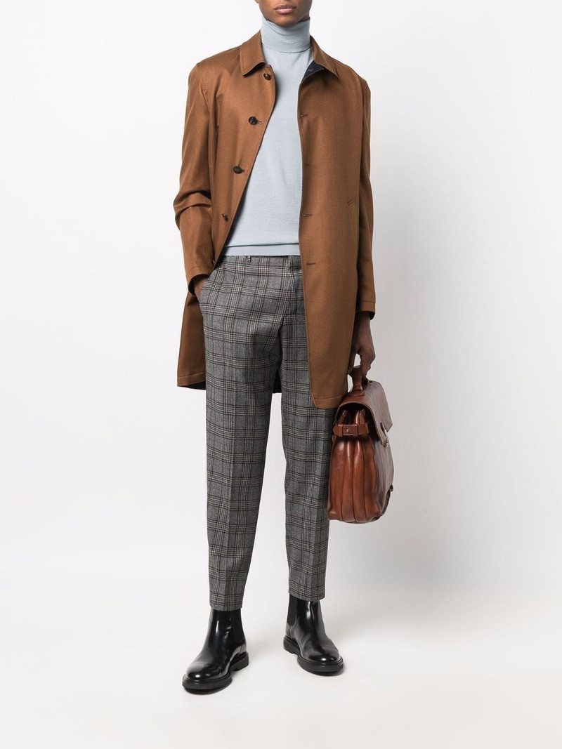 LARDINI reversible buttoned-up coat outlook