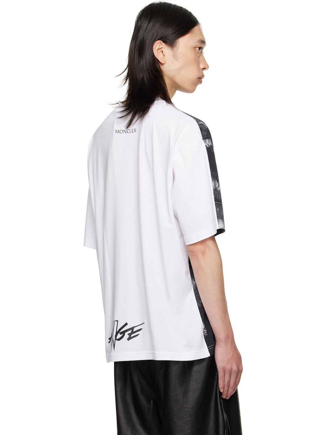 Moncler x A$AP Rocky Black & White Short Sleeve T-shirt - 3
