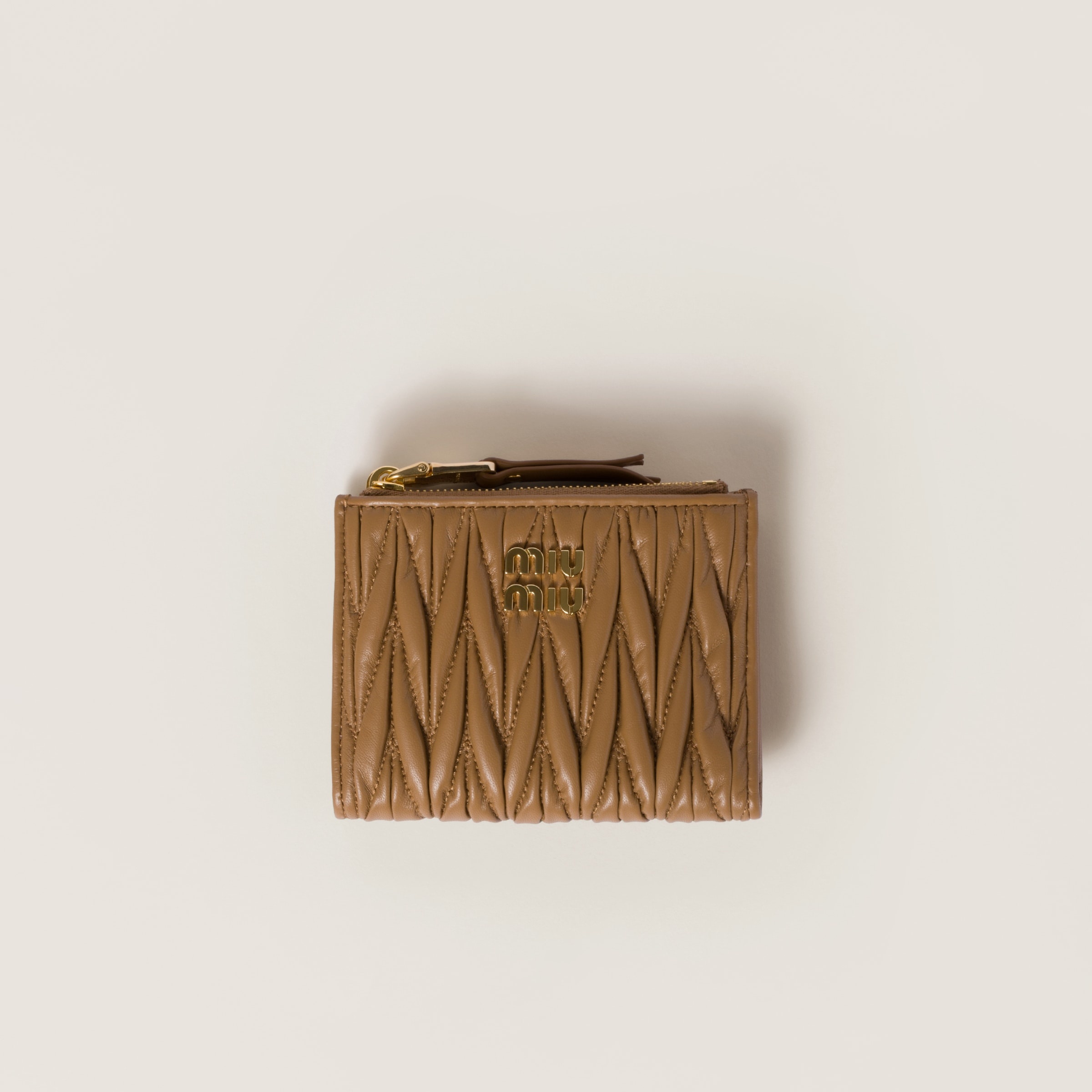 Small wallet in matelassé nappa leather - 1