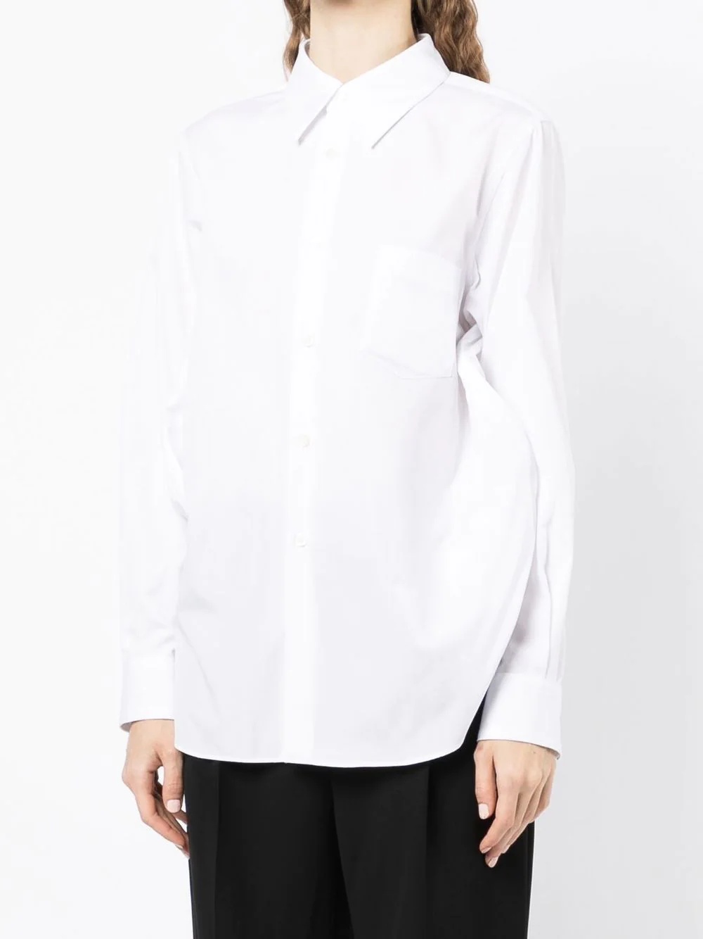 long-sleeve poplin shirt - 3