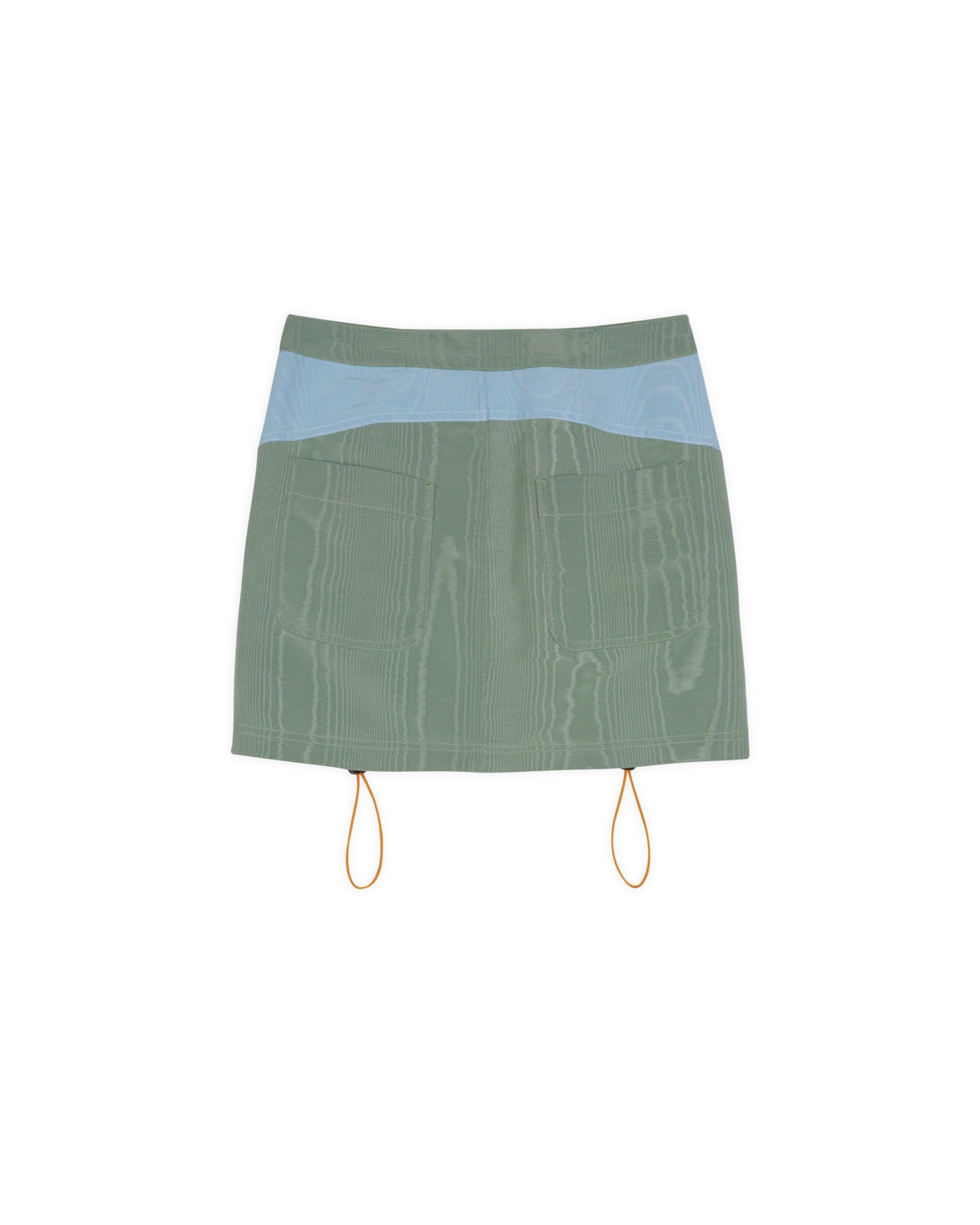Bungee Zip Mini Skirt - Seafoam - 2