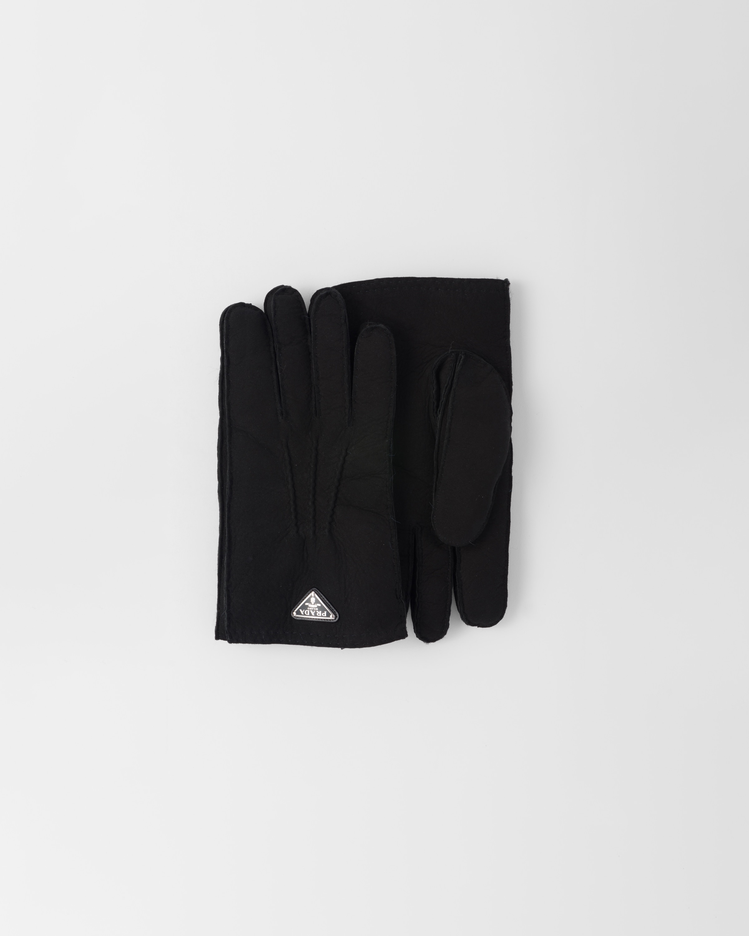 Suede sheepskin gloves - 1