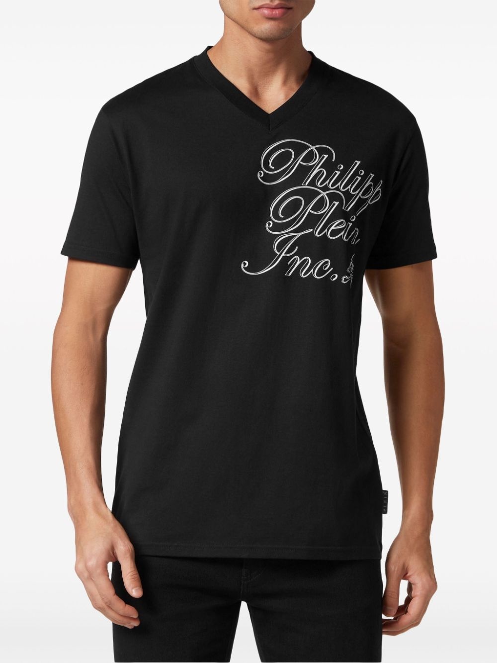 logo-print cotton T-shirt - 3